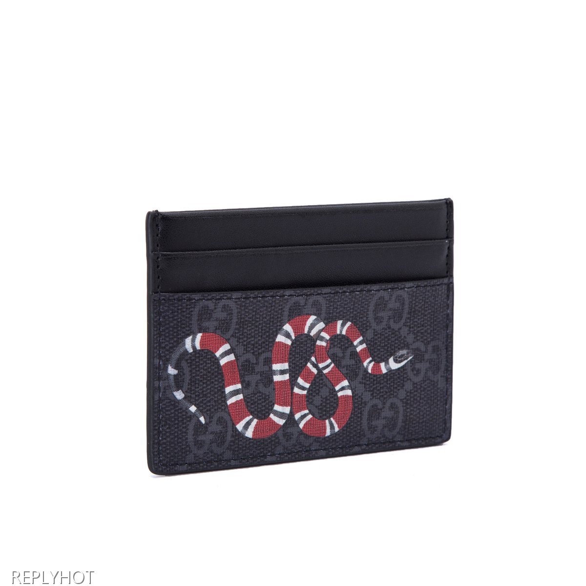 구찌 스네이크카드지갑(검정)