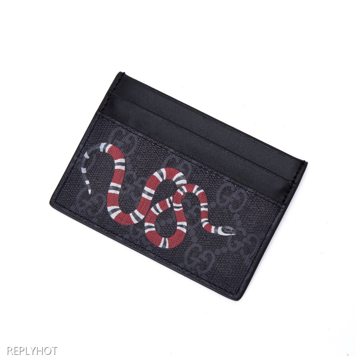 구찌 스네이크카드지갑(검정)