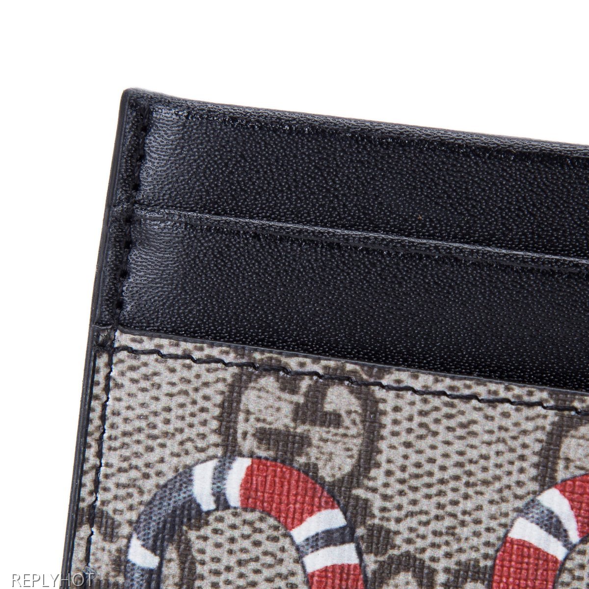 구찌 스네이크카드지갑(갈색)