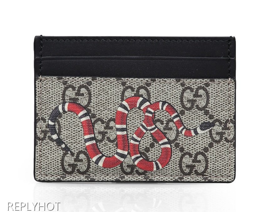 구찌 스네이크카드지갑(갈색)