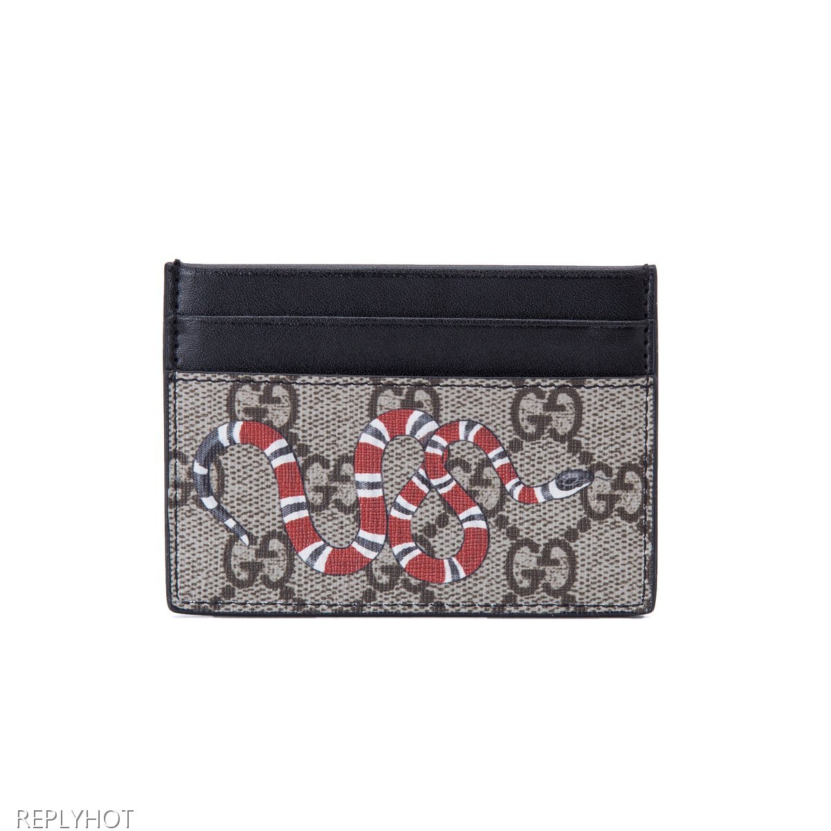 구찌 스네이크카드지갑(갈색)