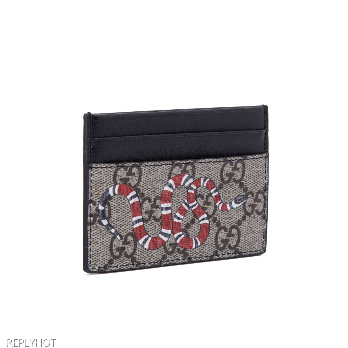 구찌 스네이크카드지갑(갈색)