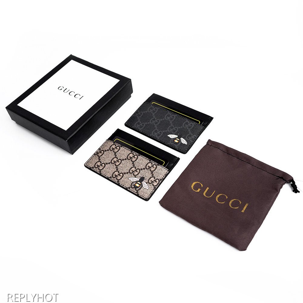 구찌 벌 카드지갑(블랙)