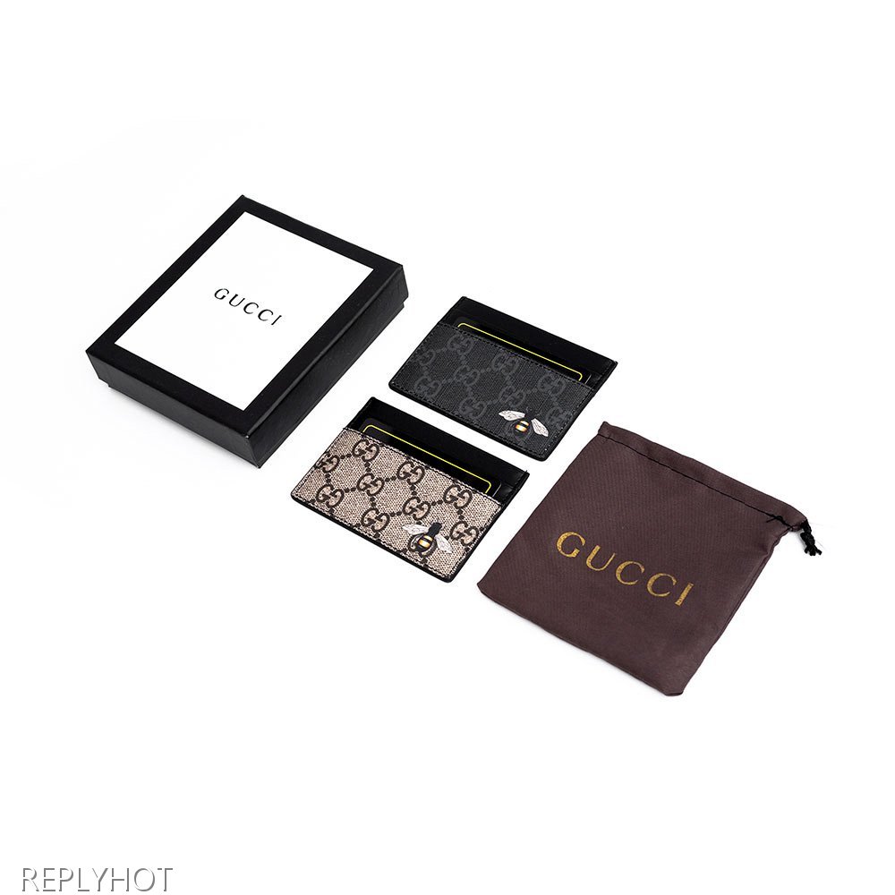 구찌 벌 카드지갑(블랙)