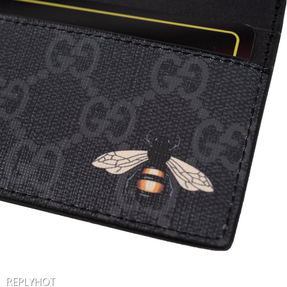 구찌 벌 카드지갑(블랙)