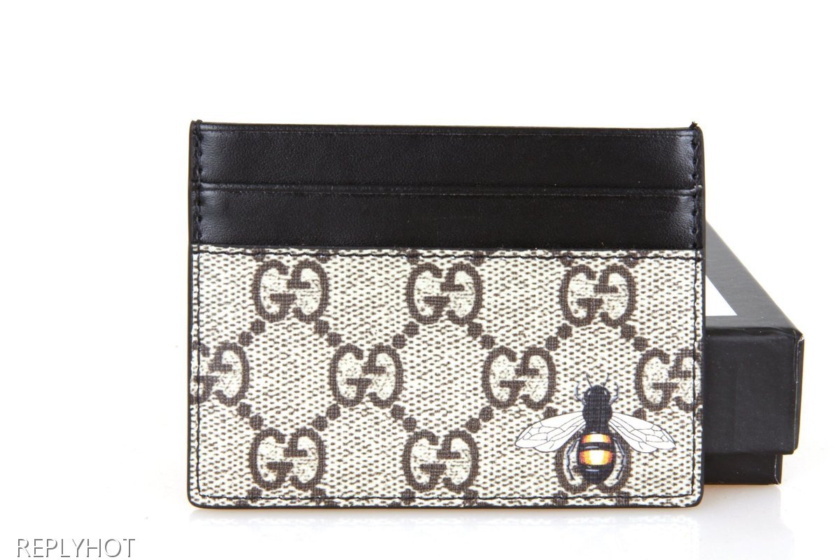 구찌 벌 카드지갑(베이지)