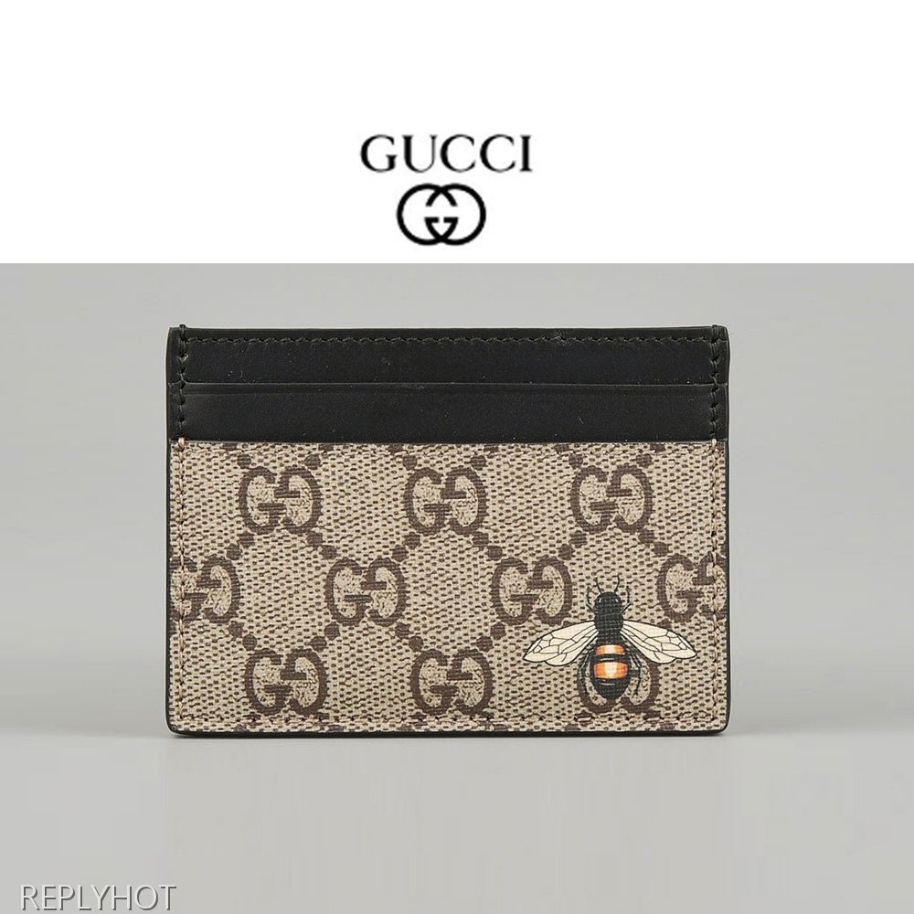 구찌 벌 카드지갑(베이지)