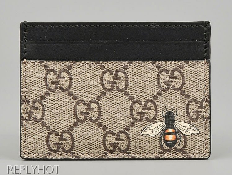 구찌 벌 카드지갑(베이지)