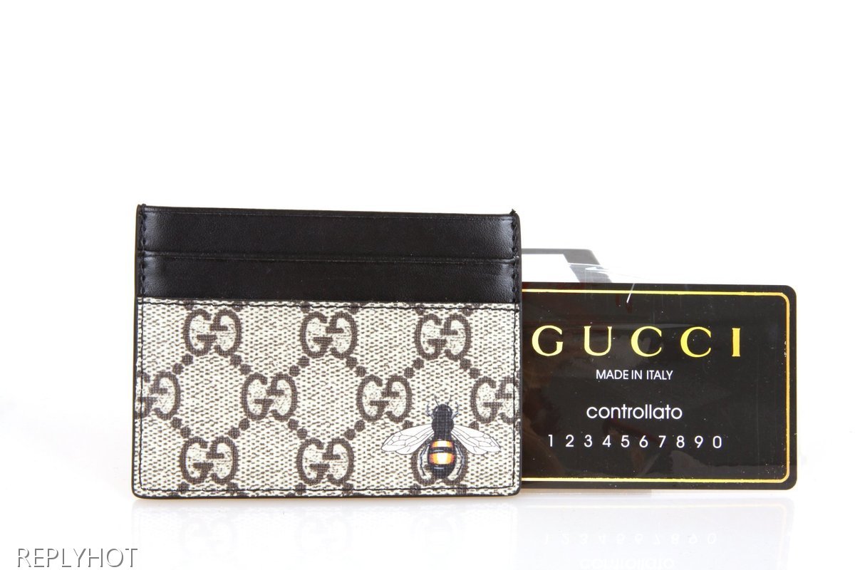 구찌 벌 카드지갑(베이지)