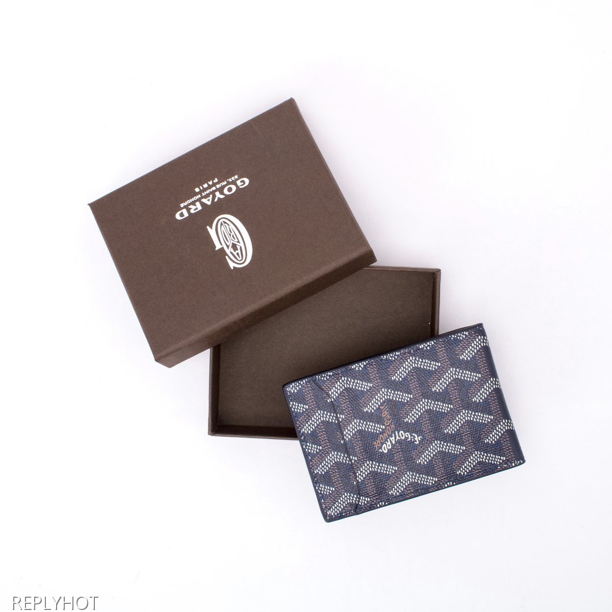 고야드 인서트 카드 지갑(네이비)