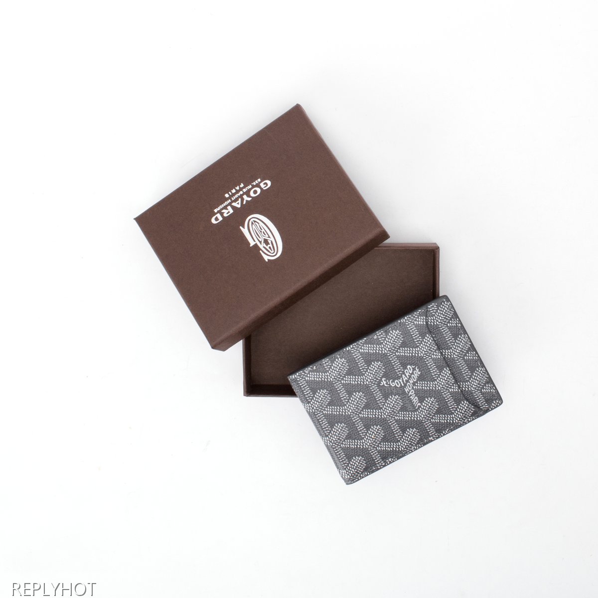 고야드 인서트 카드 지갑(그레이)