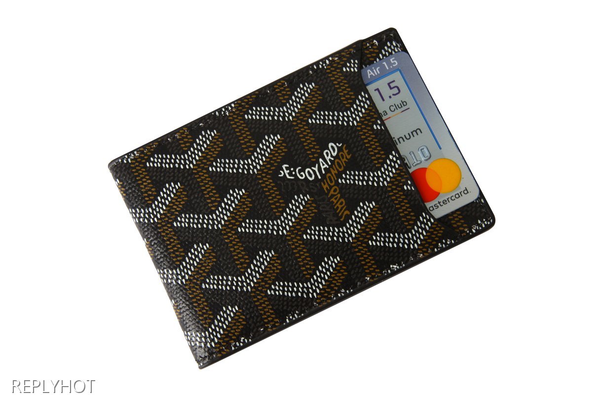 고야드 인서트 카드 지갑(검정)