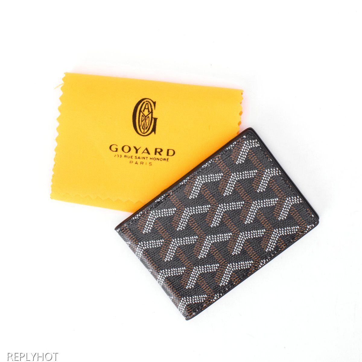 고야드 인서트 카드 지갑(검정)