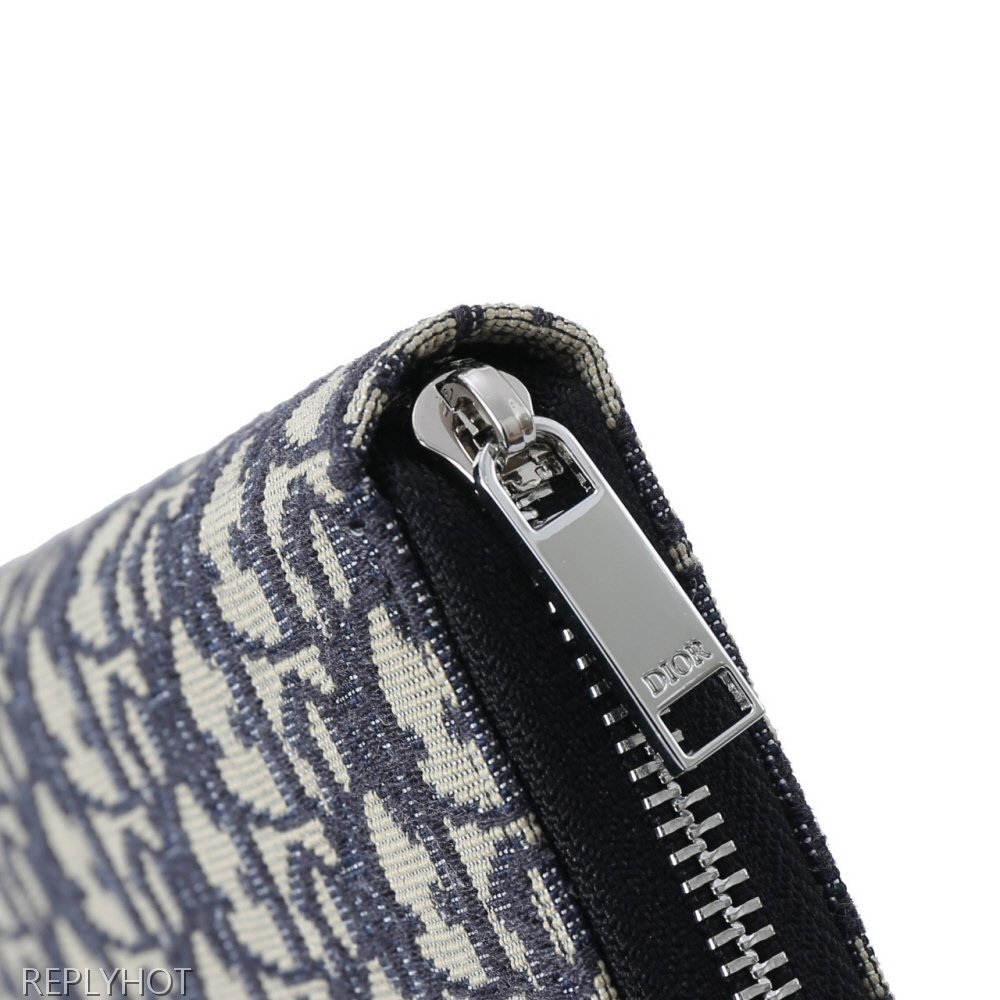 디올 지퍼 장지갑