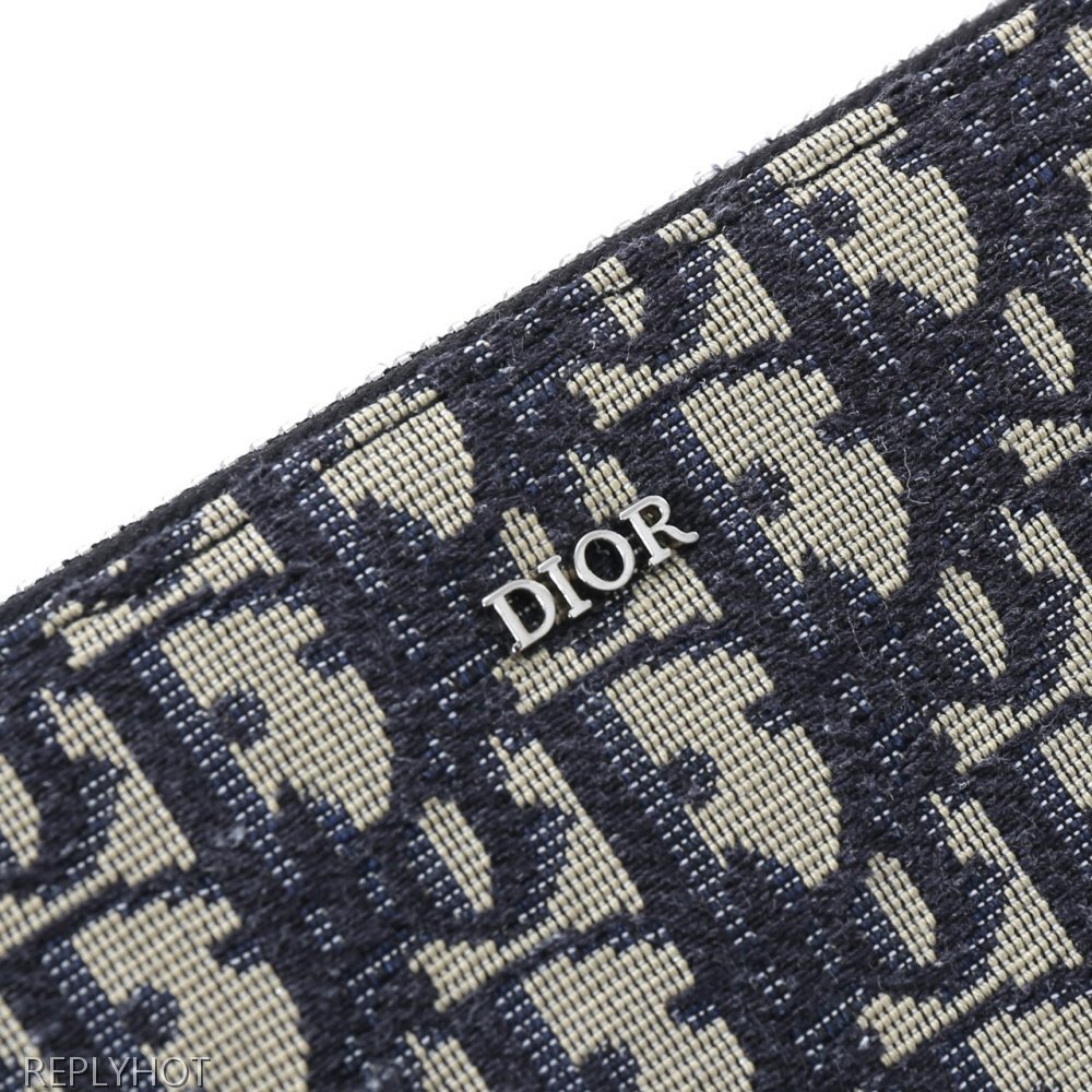 디올 지퍼 장지갑