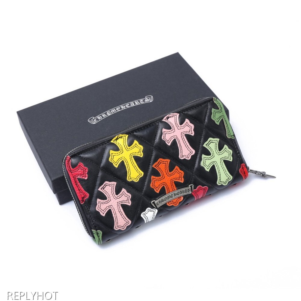 크롬하츠 멀티 크로스 패치 장지갑