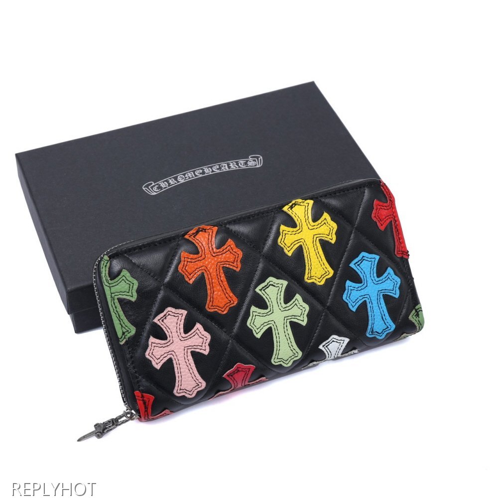 크롬하츠 멀티 크로스 패치 장지갑