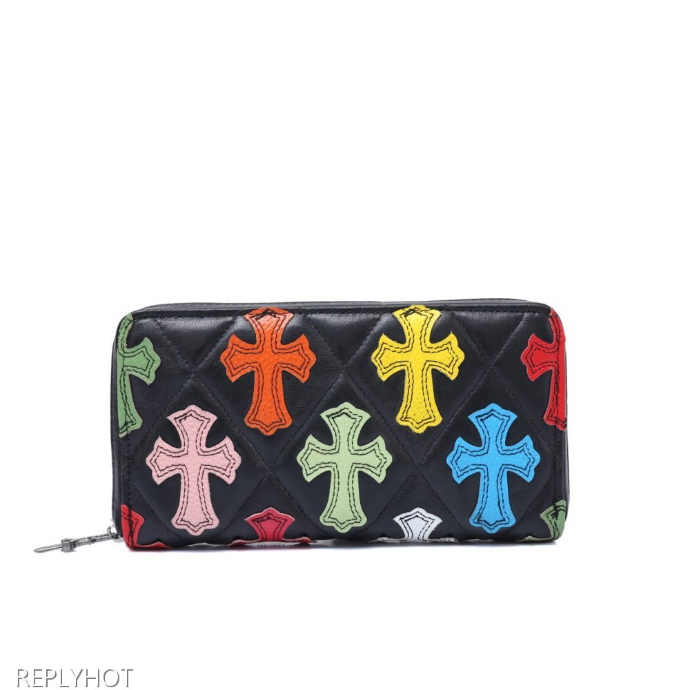 크롬하츠 멀티 크로스 패치 장지갑