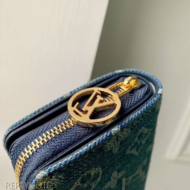 루이비통 2024 M83160 포르테퓨유 데님 모노그램 반지갑 지갑