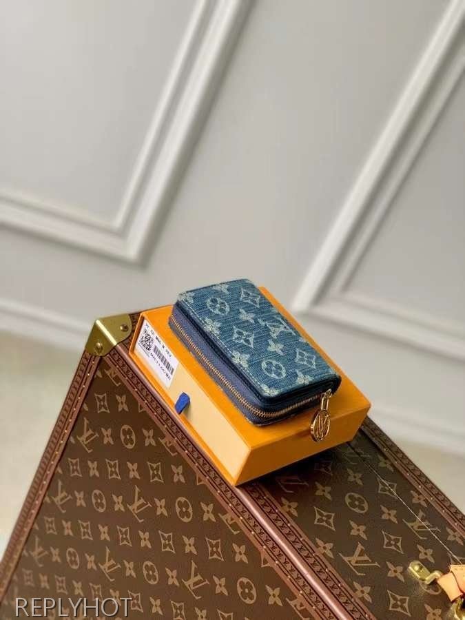 루이비통 2024 M83160 포르테퓨유 데님 모노그램 반지갑 지갑