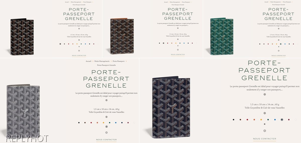 고야드 여권 지갑