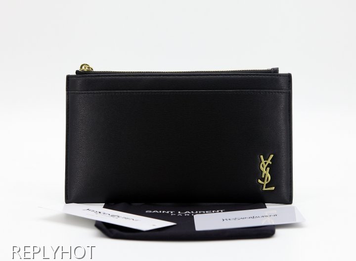 입생로랑 카프스킨 파우치 지갑