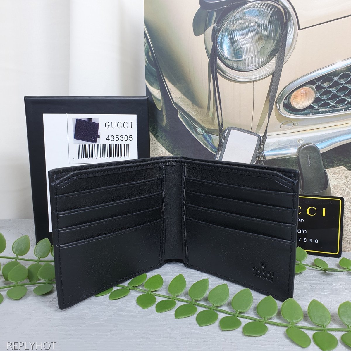 구찌 남성 씨마 로고 반 지갑