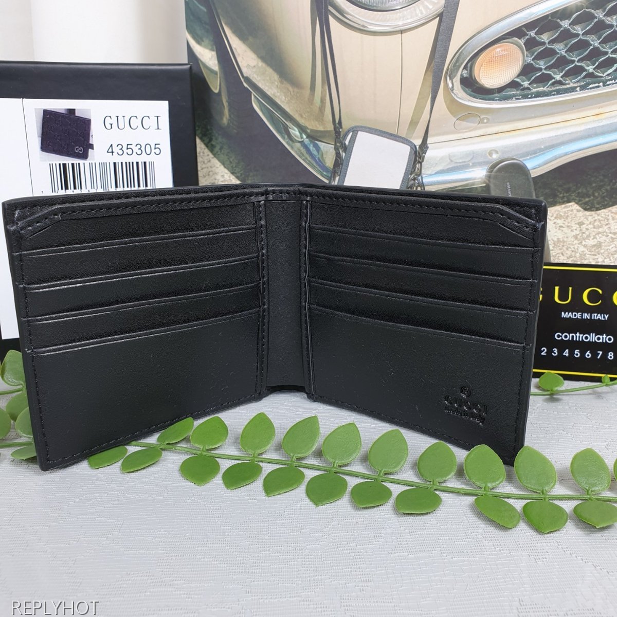 구찌 남성 씨마 로고 반 지갑