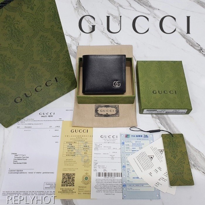 구찌 GG 마몬트 레더 2단 반지갑' 428726