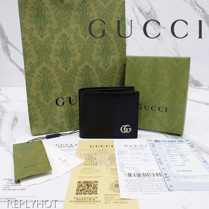 구찌 GG 마몬트 레더 2단 반지갑' 428726