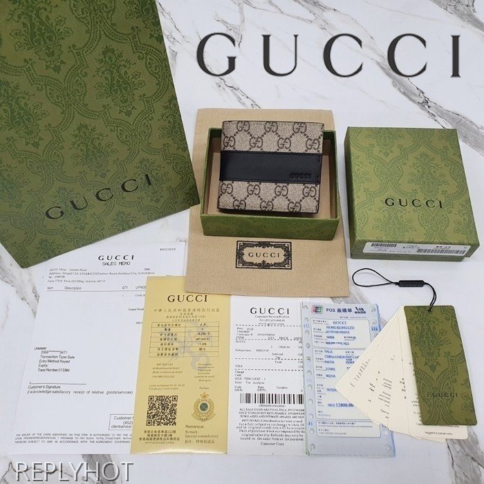 구찌 GG 수프림 에덴 반지갑 451240