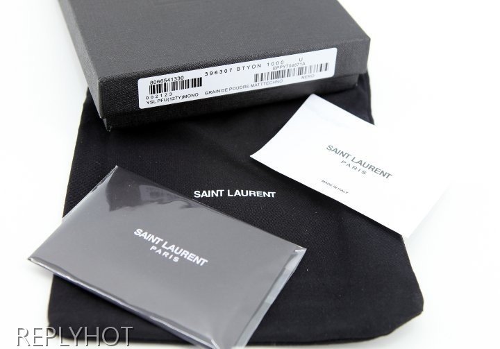 생로랑 캐비어 파리 이스트 웨스트 반 지갑