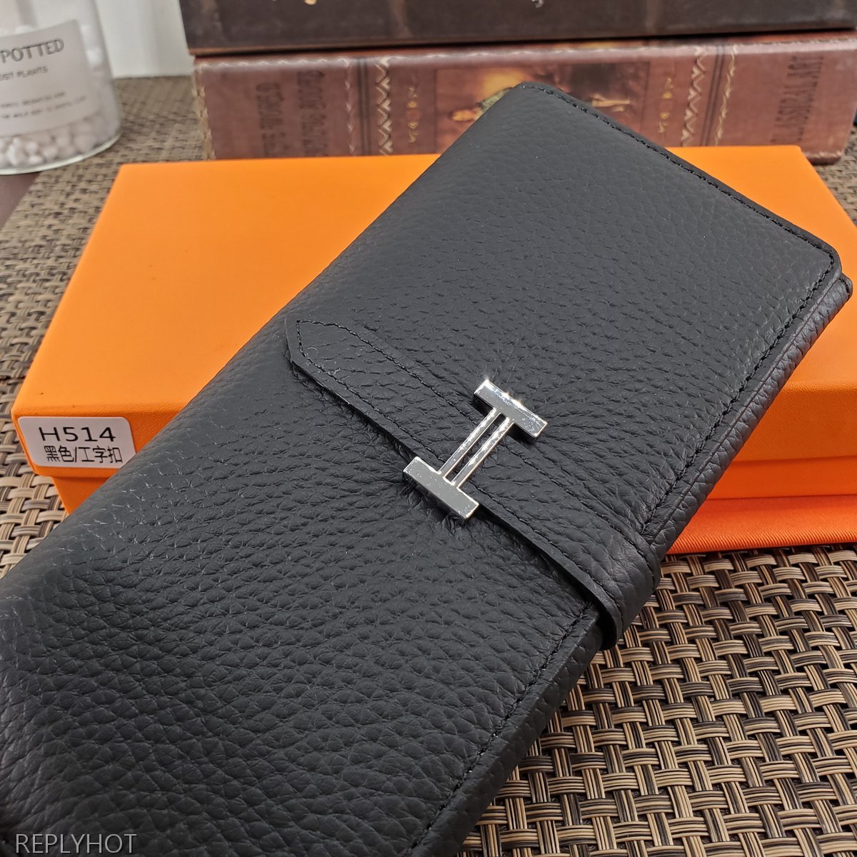 에르메스 지갑 블랙 H514