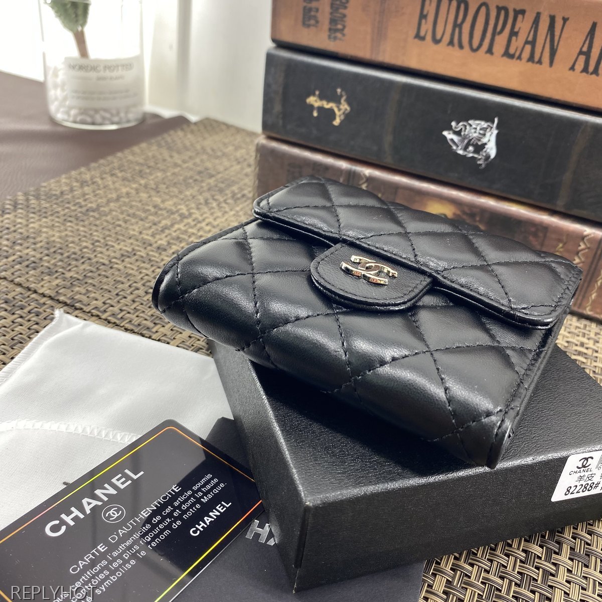 샤넬 램스킨 지갑 0877-5