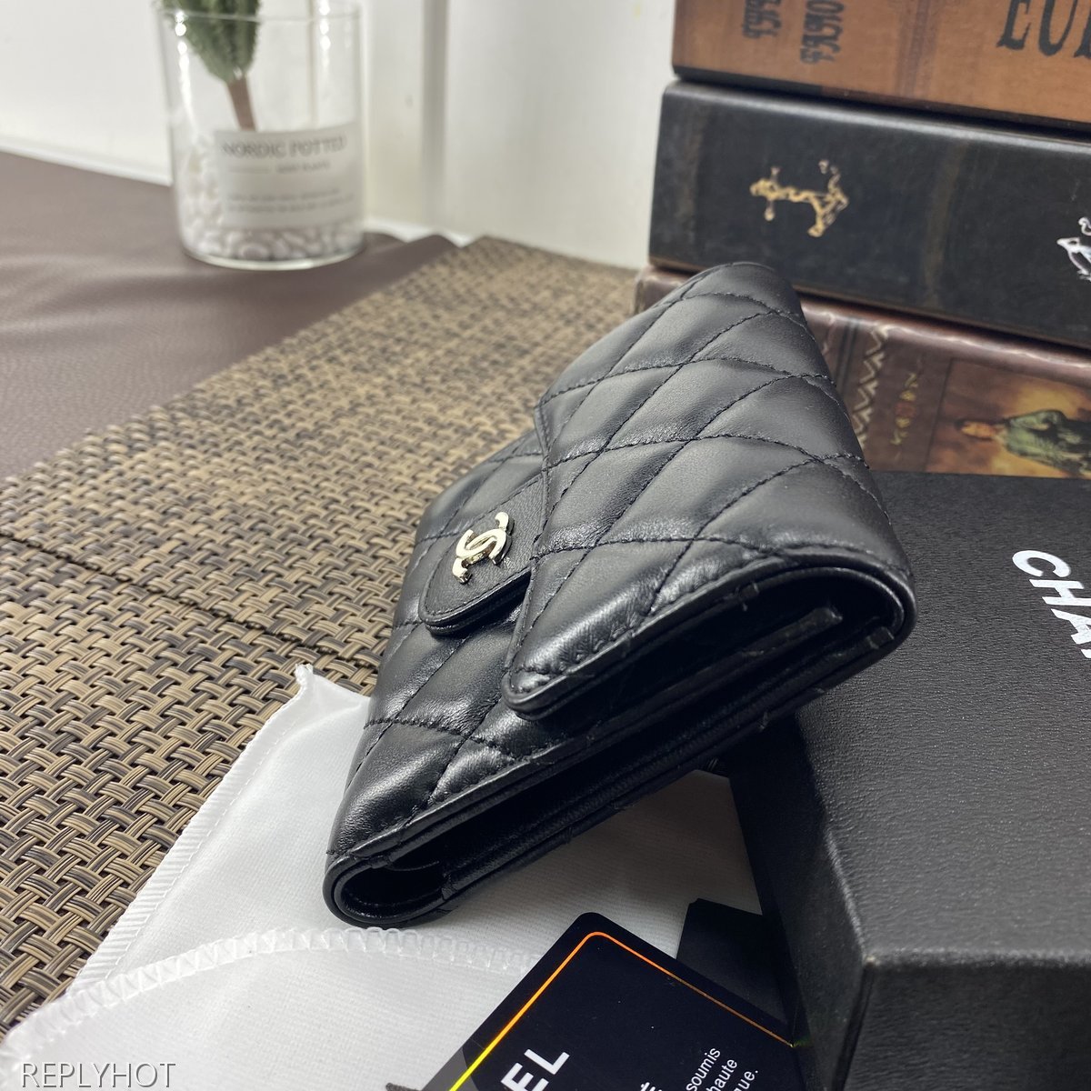 샤넬 램스킨 지갑 0877-5