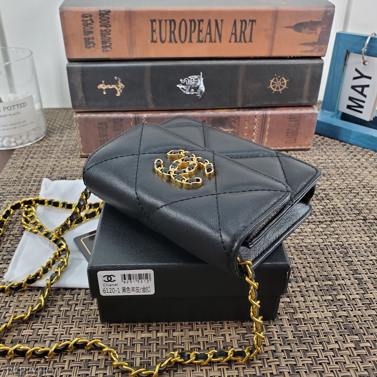 샤넬 램스킨 지갑 6120-1