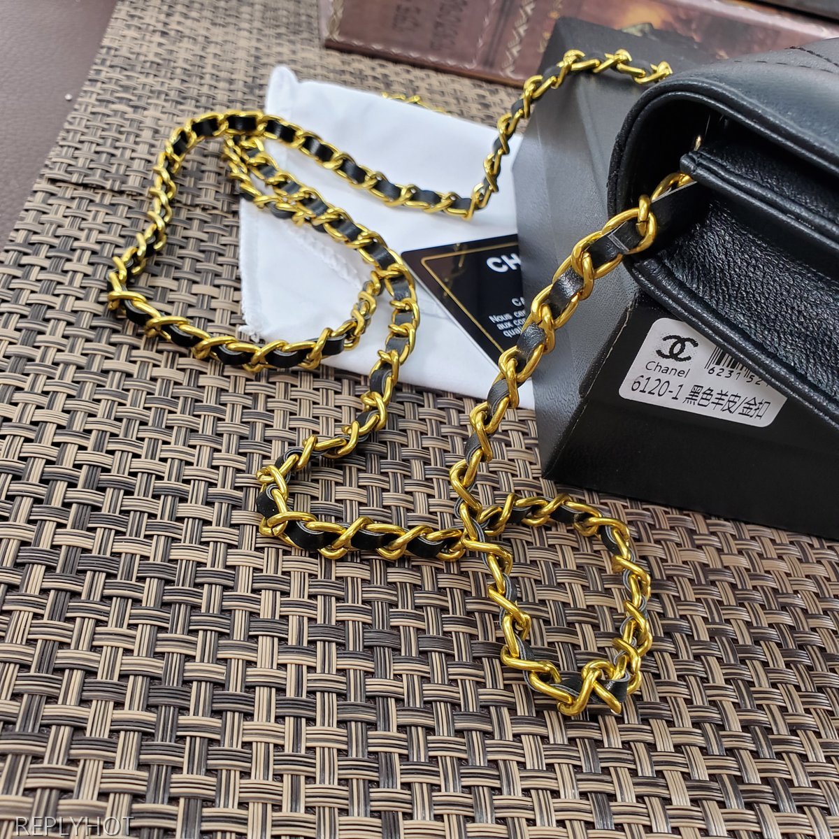 샤넬 램스킨 지갑 6120-1