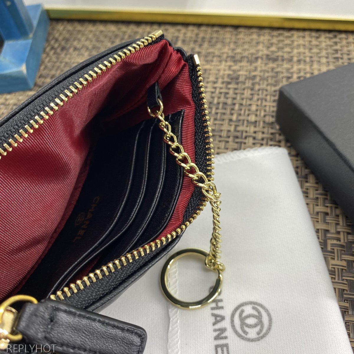 샤넬 램스킨 지갑 860