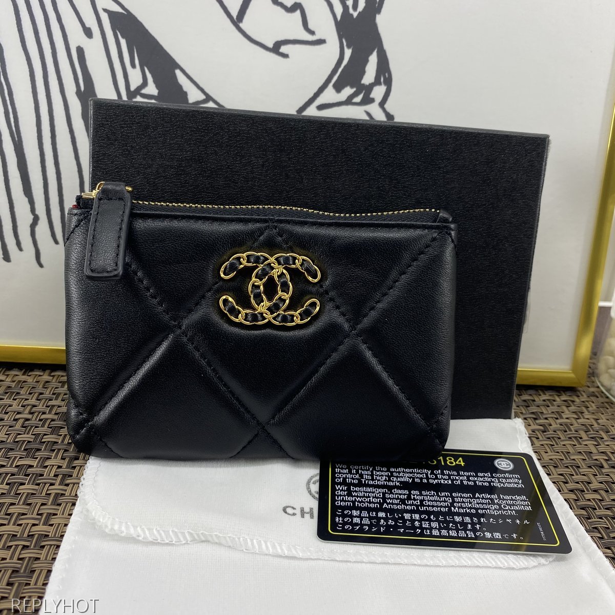 샤넬 램스킨 지갑 860