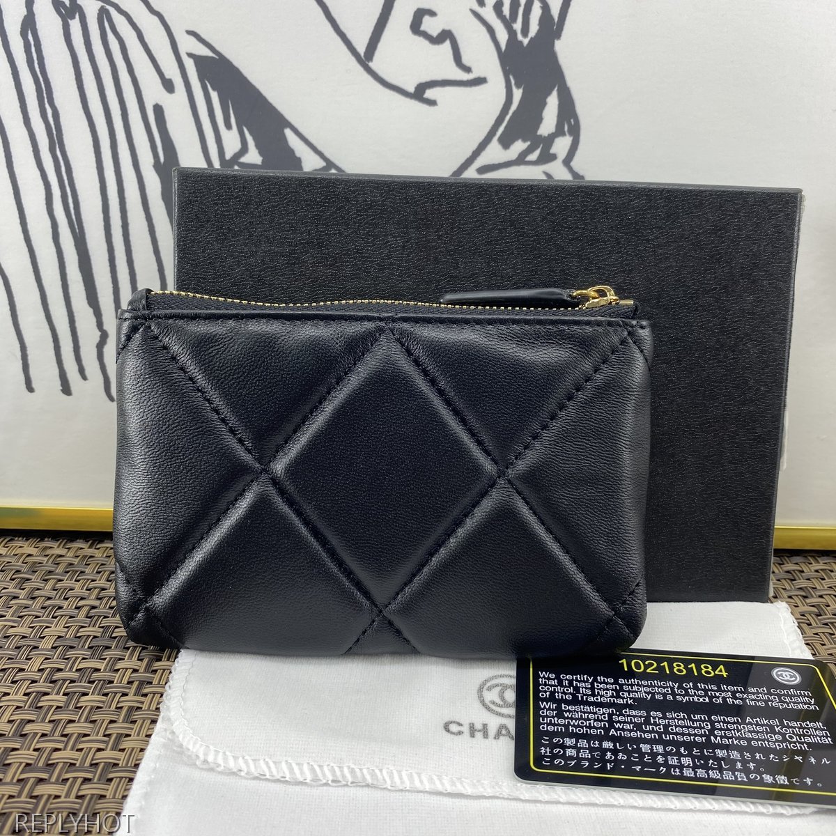 샤넬 램스킨 지갑 860