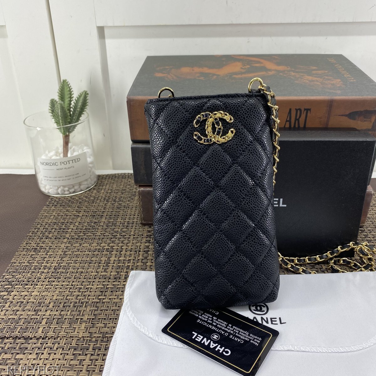 샤넬 램스킨 지갑 6126