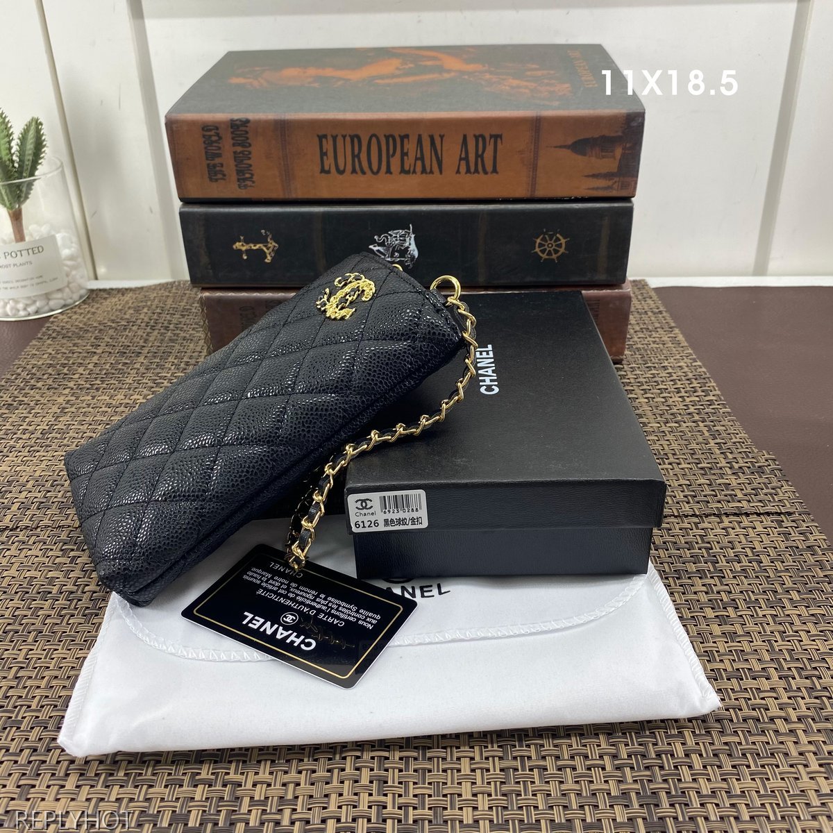 샤넬 램스킨 지갑 6126