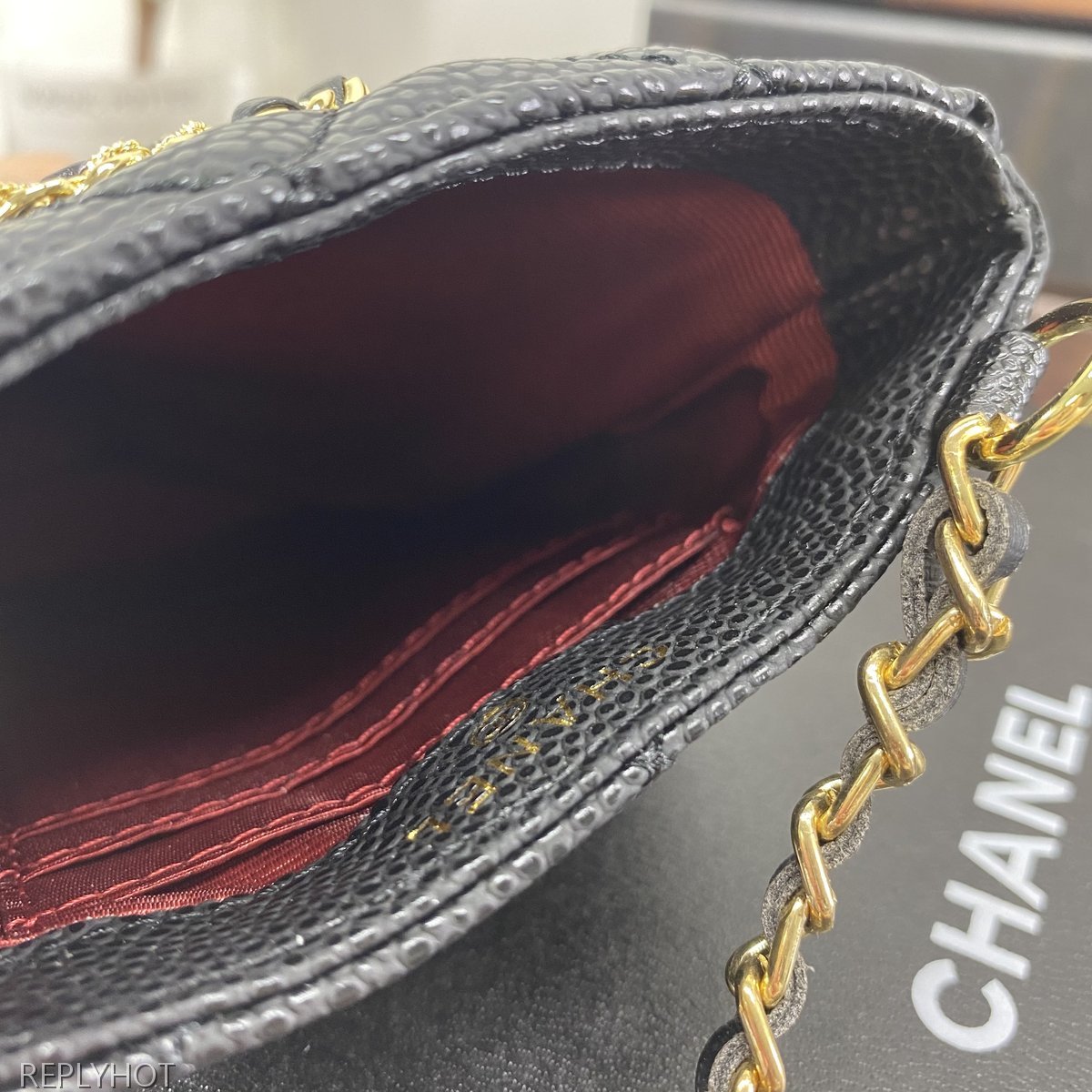 샤넬 램스킨 지갑 6126