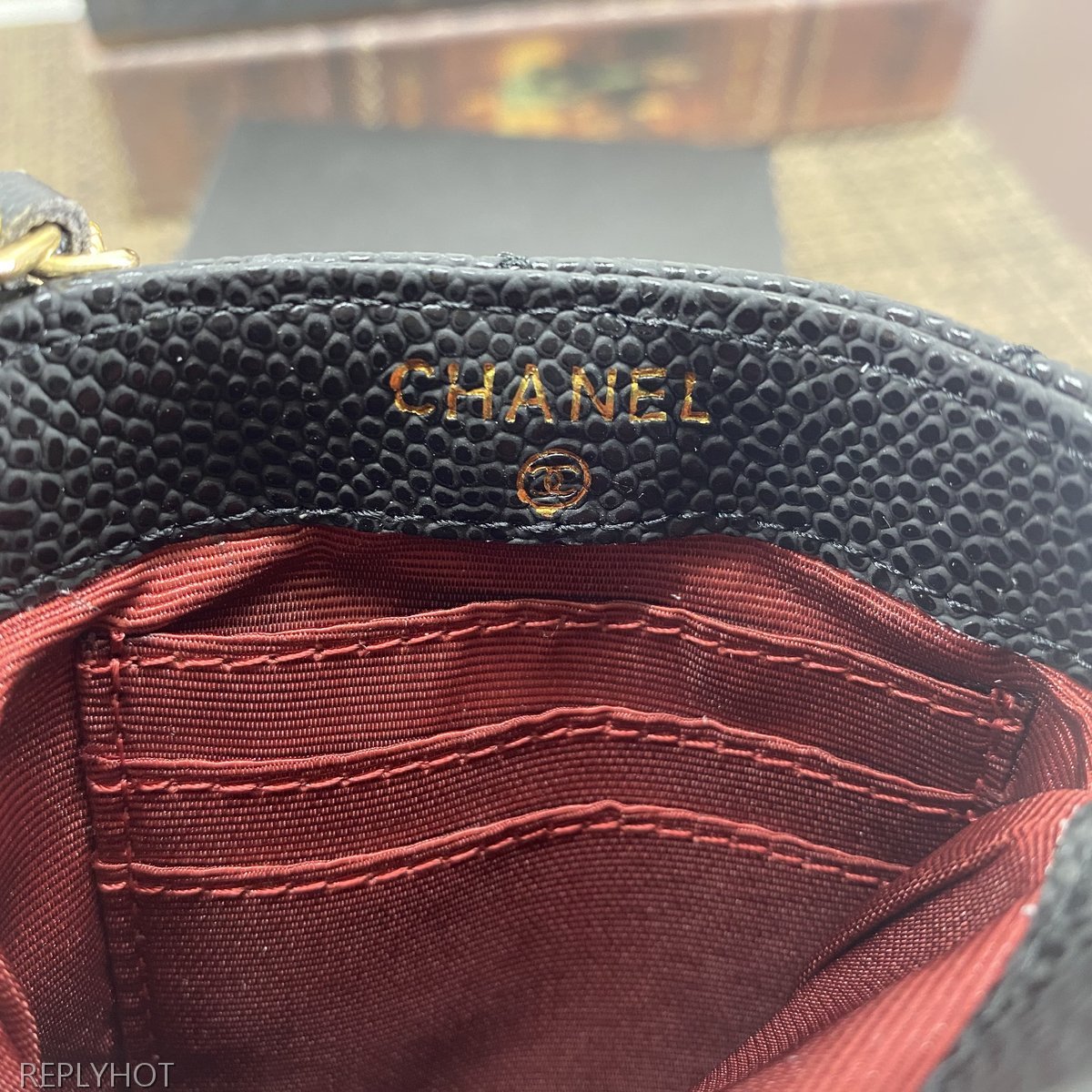 샤넬 램스킨 지갑 6126