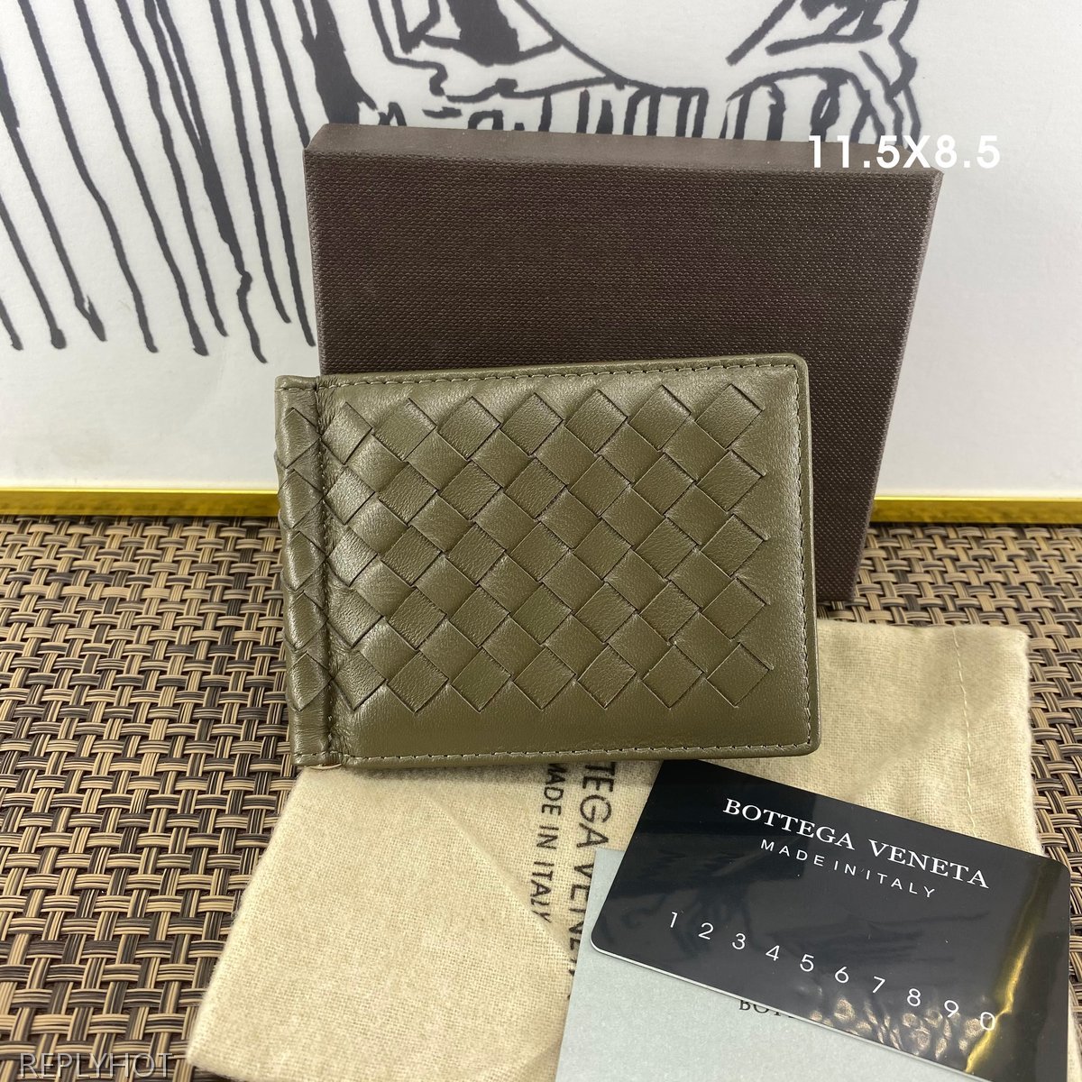 보테가베네타 지갑 그레이-007