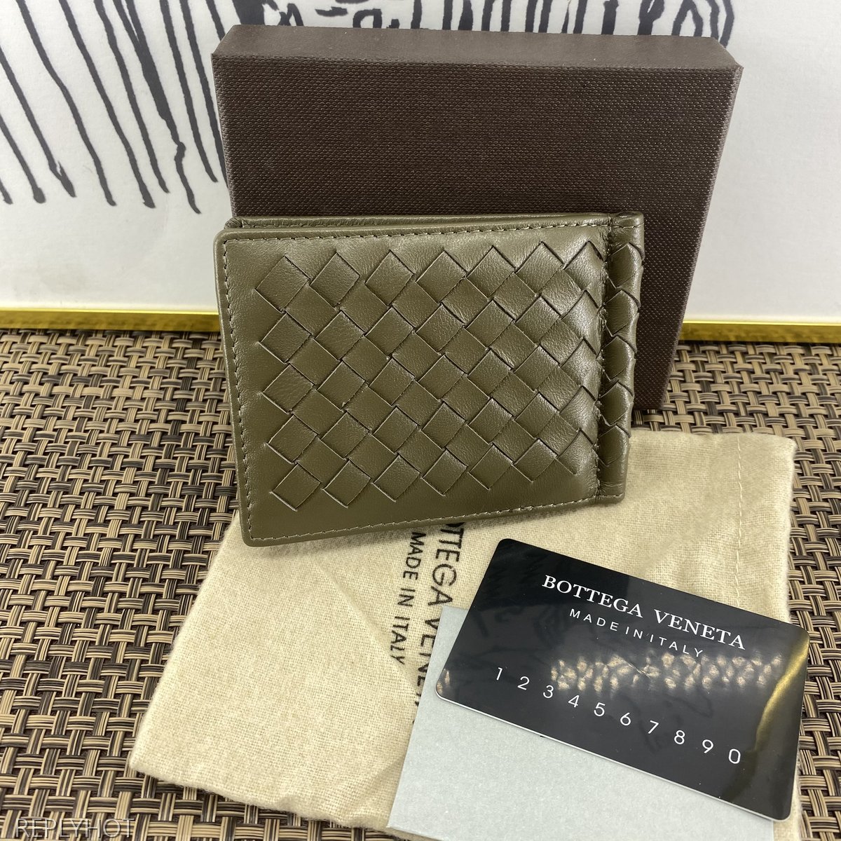 보테가베네타 지갑 그레이-007