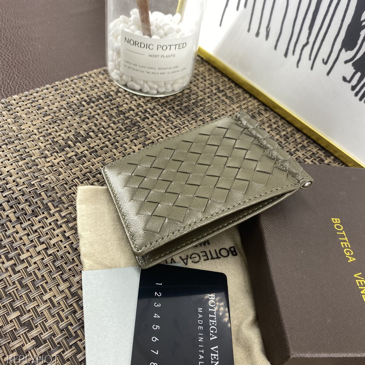 보테가베네타 지갑 그레이-007