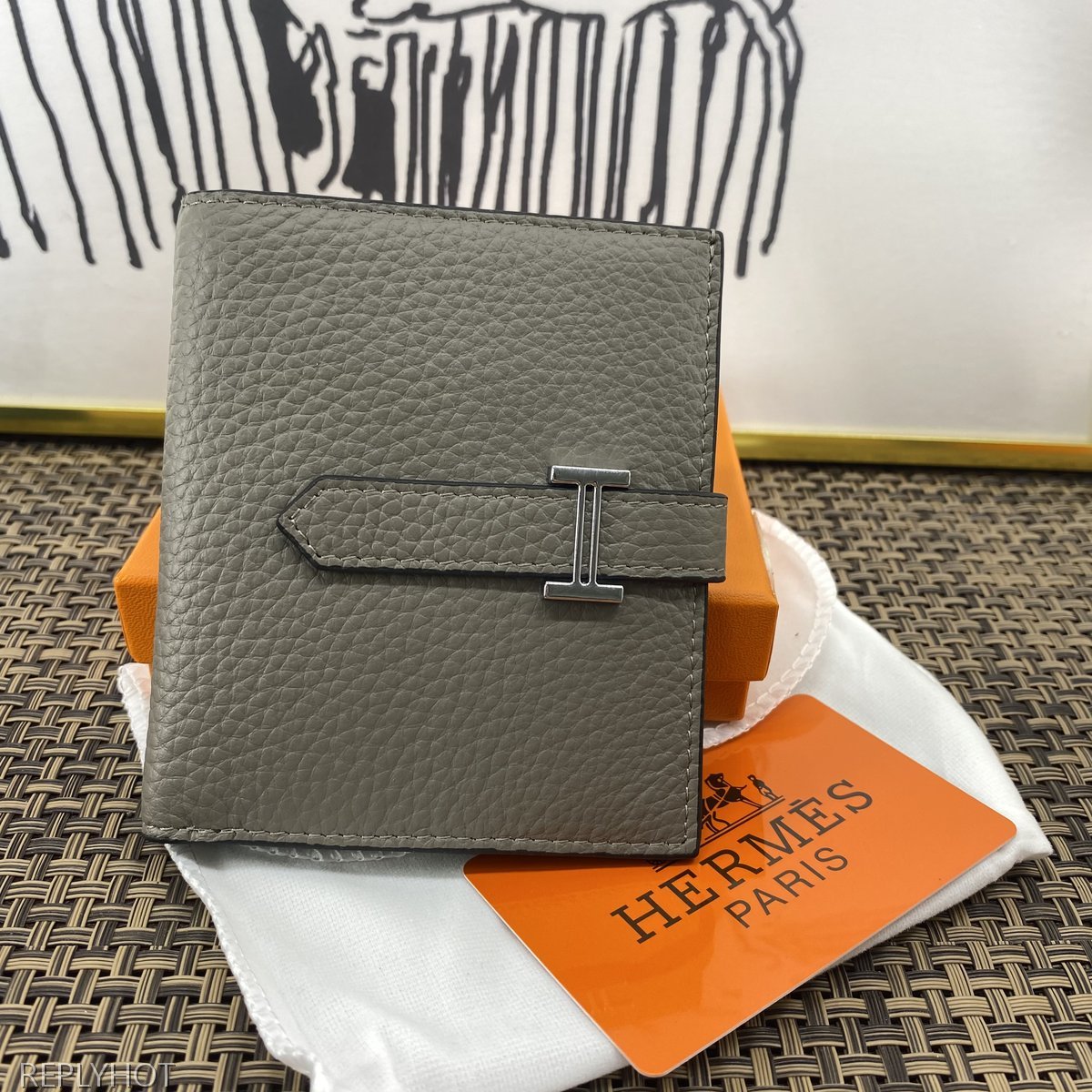 에르메스 지갑 그레이 603