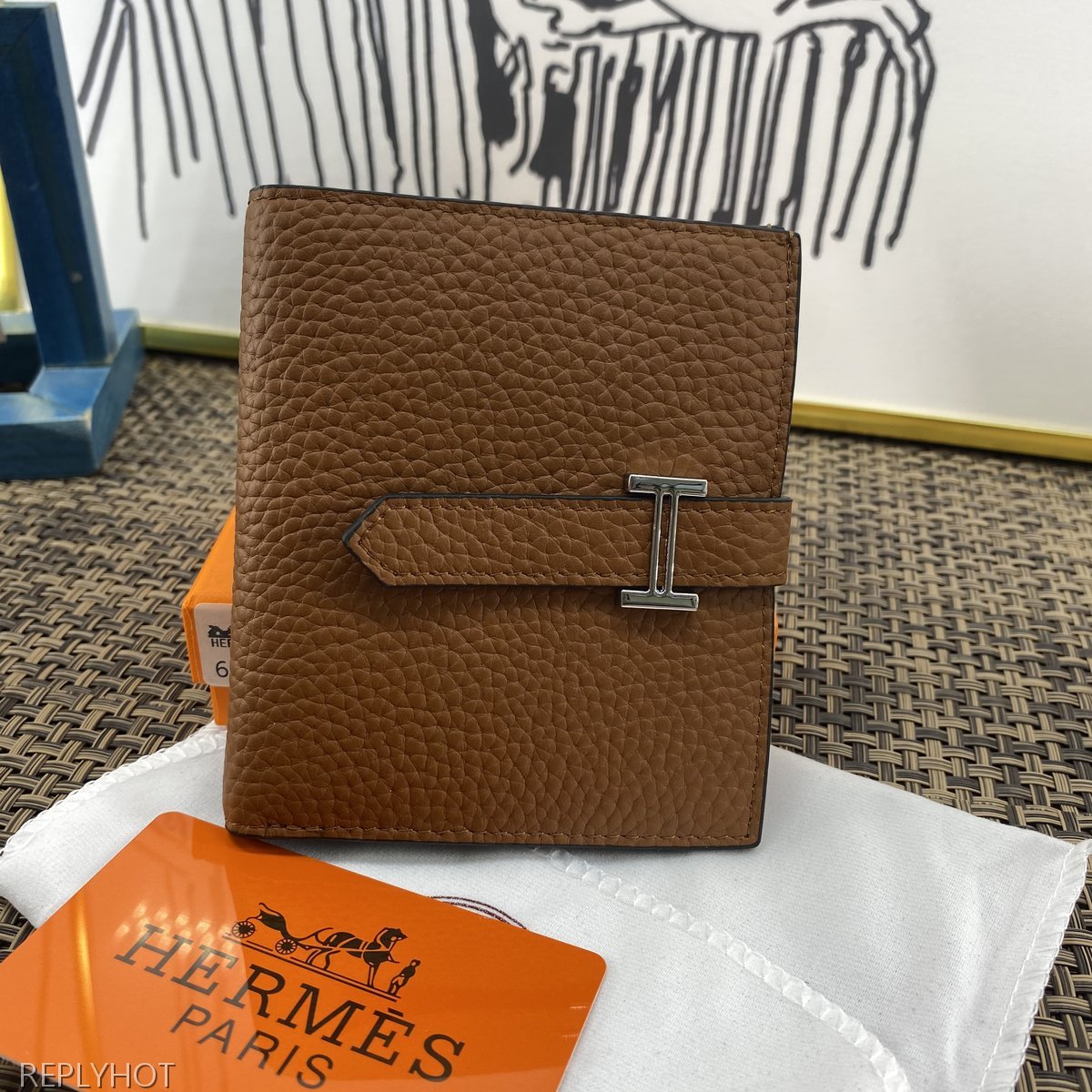 에르메스 지갑 브라운 603