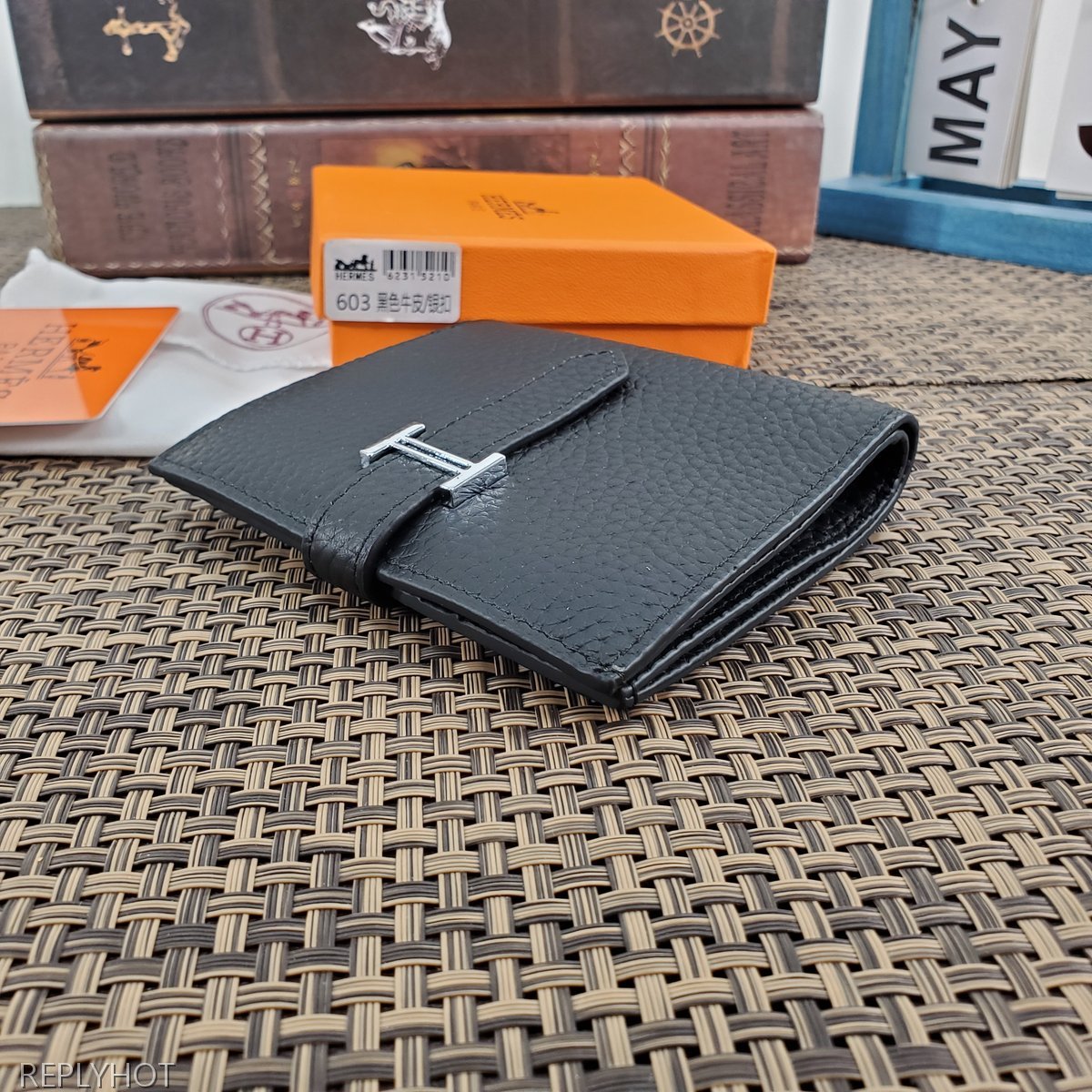 에르메스 지갑 블랙 603